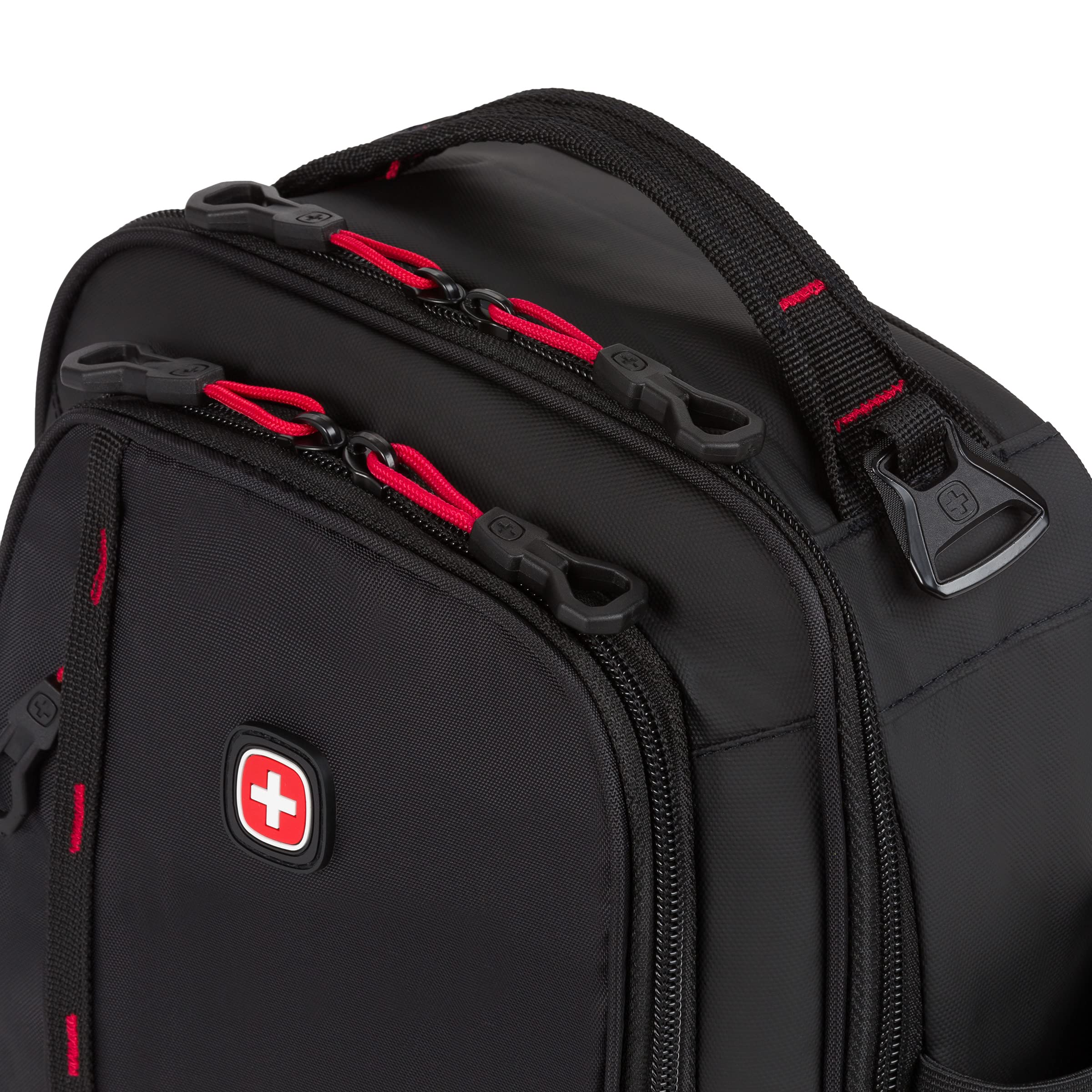 SwissGear 3999 Insulated Lunch Bag, Black/Red - Image 9