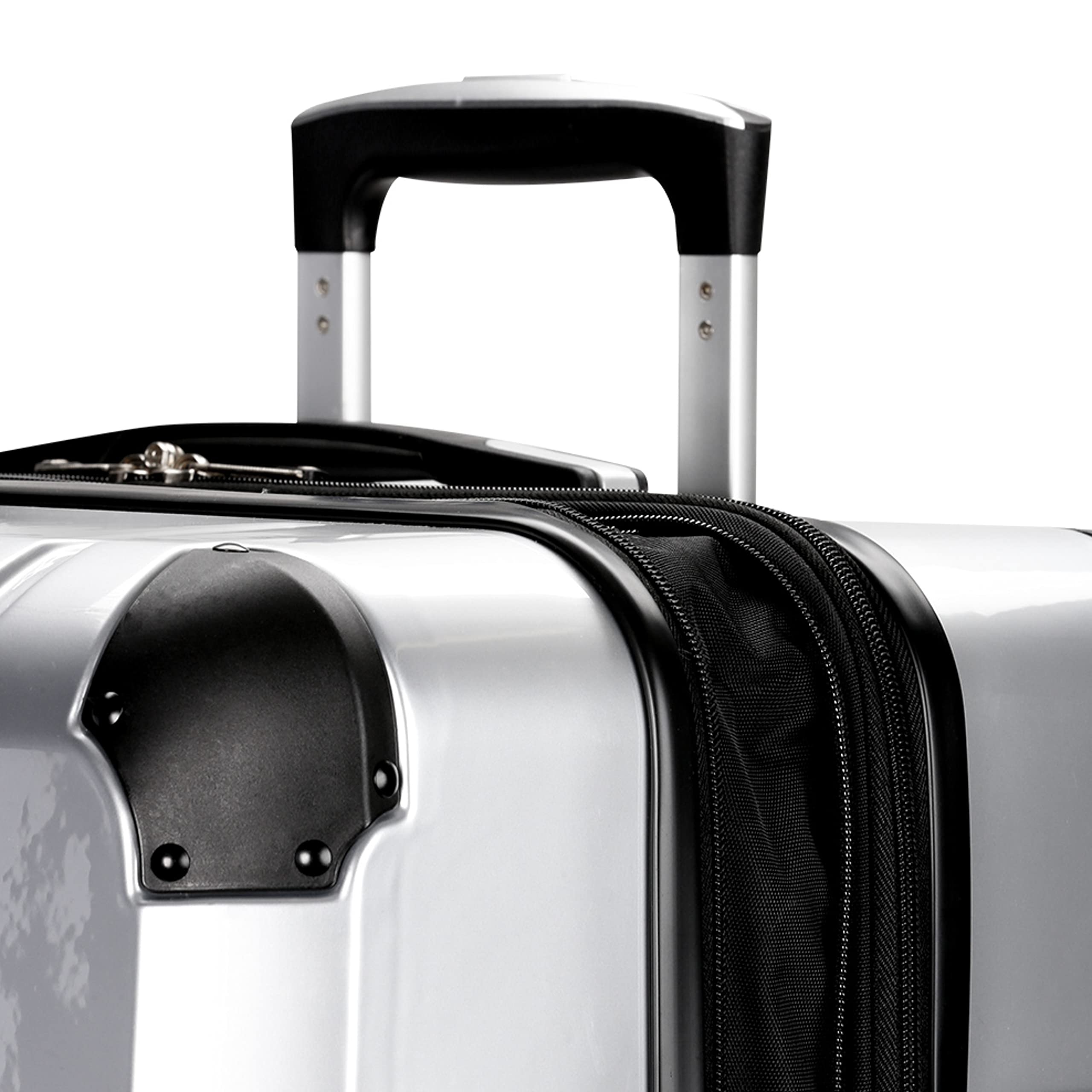 SwissGear 7782 Hardside Expandable Luggage with Spinner Wheels, Silver, Checked-Medium 24-Inch - Image 6