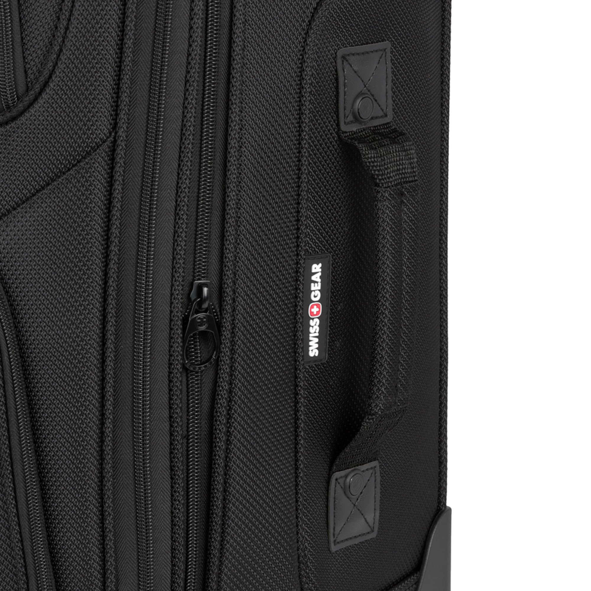 SWISSGEAR Sion Softside Expandable Spinner Luggage Durable Lightweight Travel Suitcase, Black, 3-Piece Set (21/25/29) - Image 10