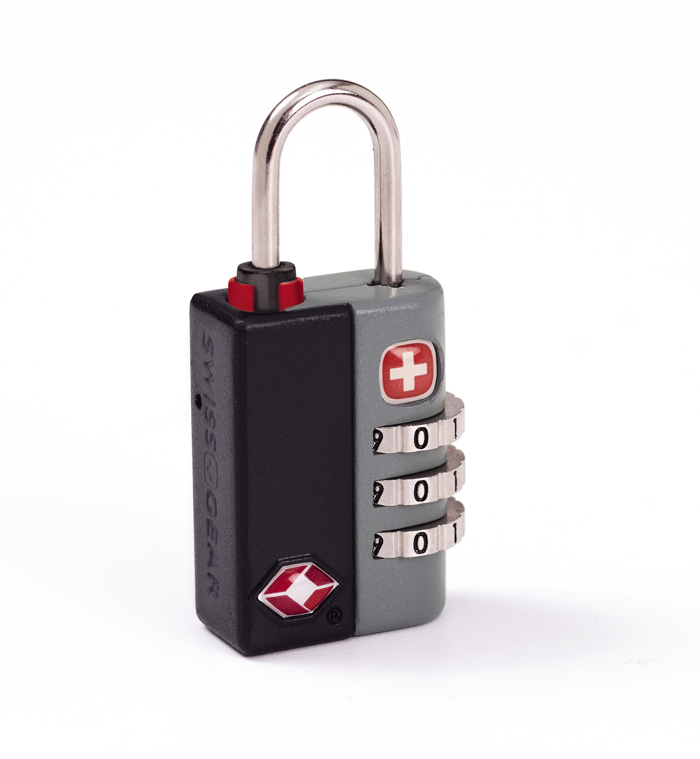 SwissGear TSA-Approved Travel Sentry Combination Luggage Lock with Resettable Combo and Inspection Indicator, Black, One Size - Image 3