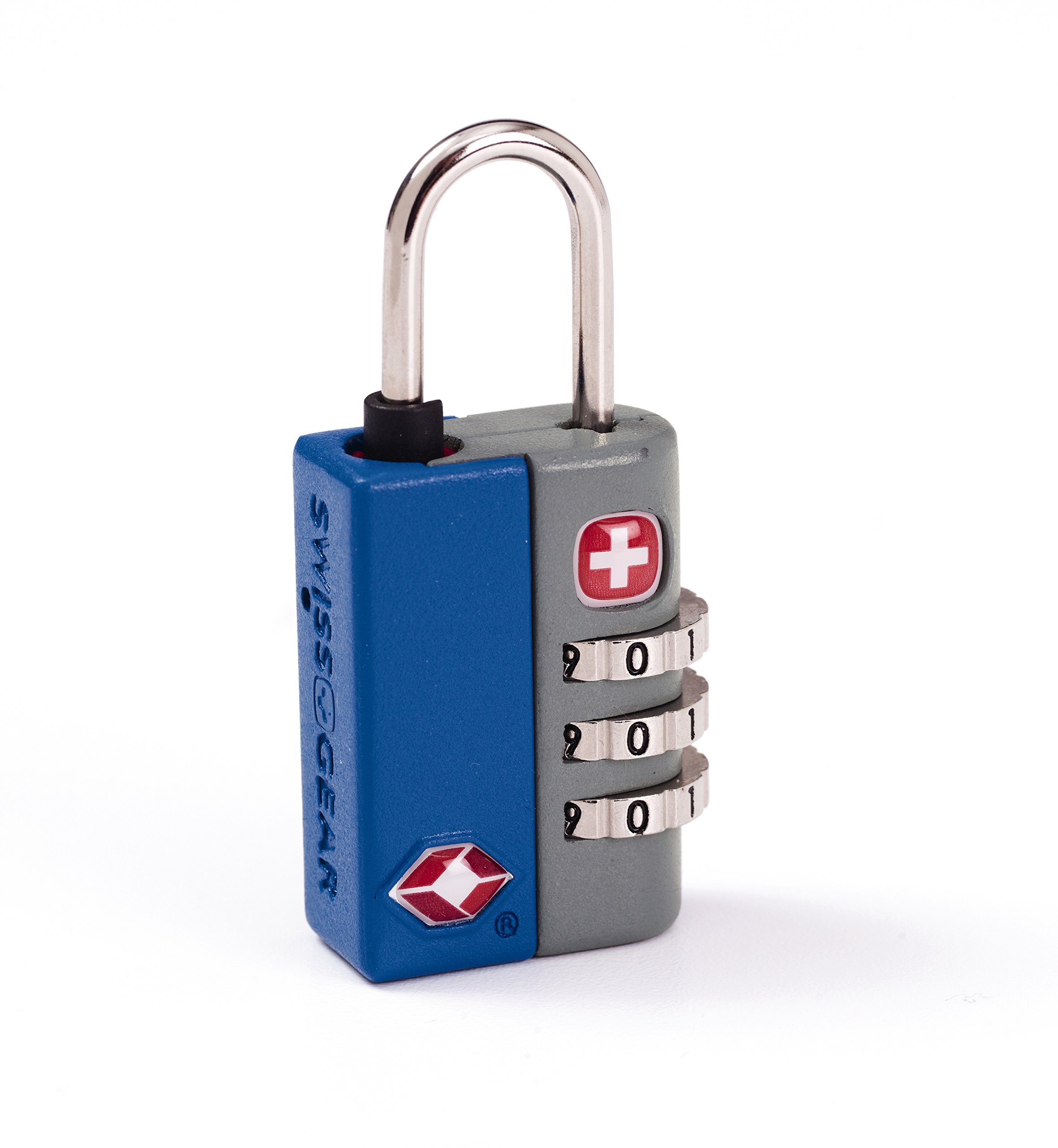 SwissGear TSA-Approved Travel Sentry Combination Luggage Lock with Resettable Combo and Inspection Indicator, Blue, One Size - Image 3