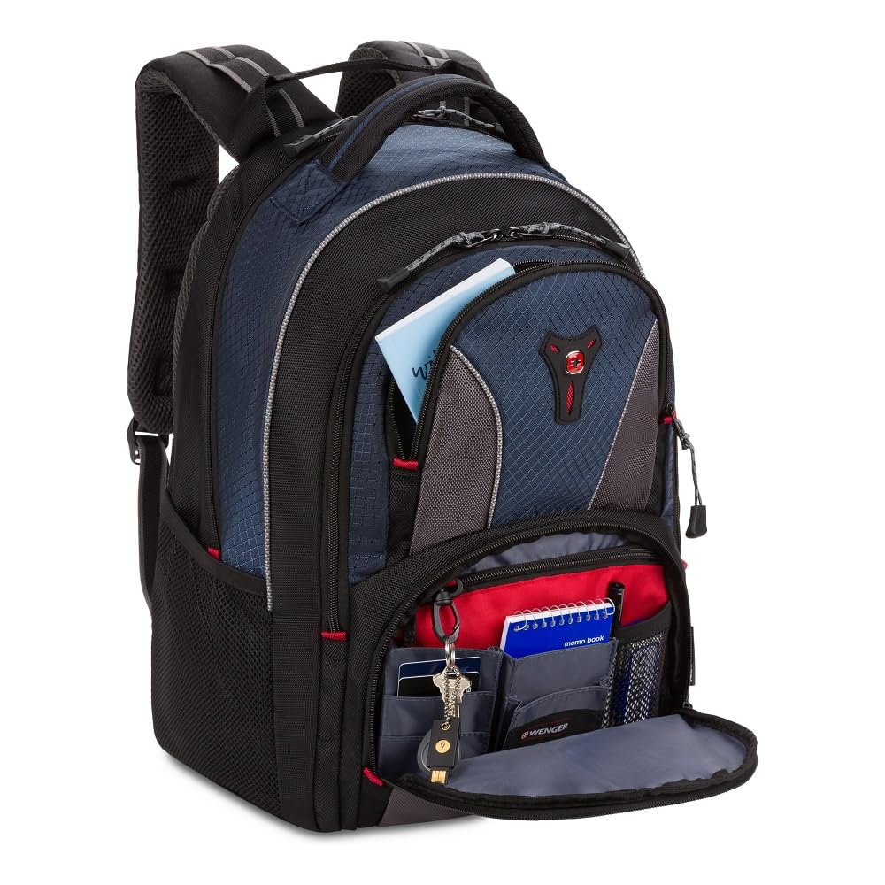 Wenger Cobalt Laptop Backpack, Fits 16 inch Laptop, Men's and Women's, Blue/Grey - Image 7