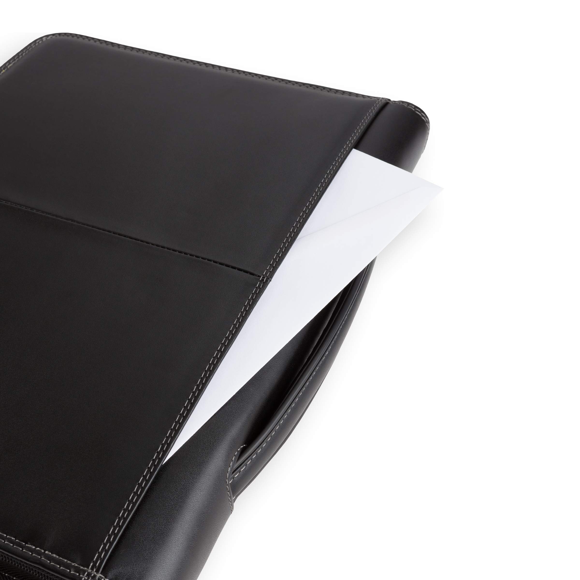 Wenger Concept Zippered Padfolio, Padded Document Organizer, Black - Image 9